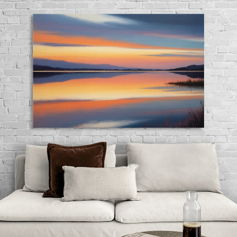 Nichupté Lagoon Sunset Sitting Room - Canvas Wall Art