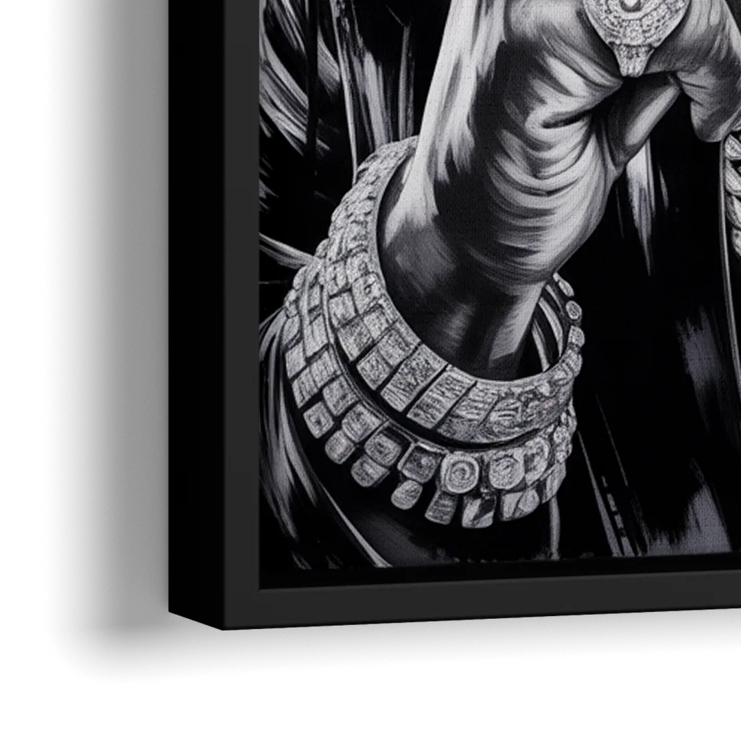 No Compromise - Close-Up Black Frame Canvas