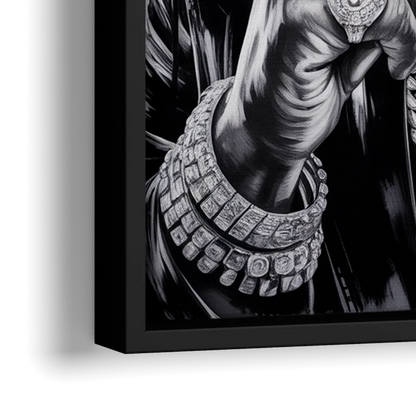 No Compromise - Close-Up Black Frame Canvas