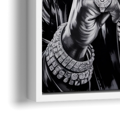 No Compromise - Close-Up White Frame Canvas