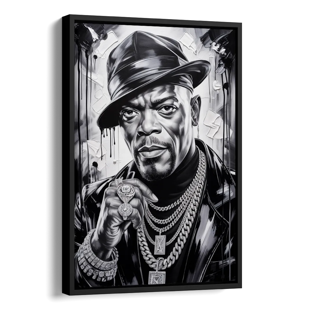 No Compromise Side - Black Canvas Wall Art