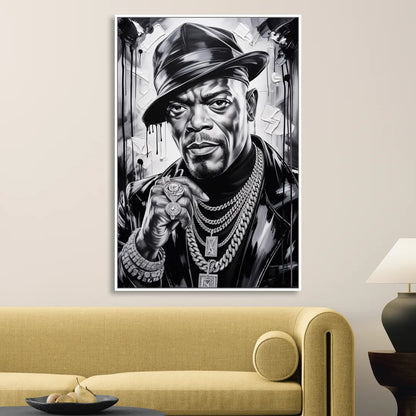 No Compromise Living Room - White Canvas Wall Art