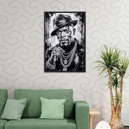 No Compromise - Living Room Black Frame Canvas