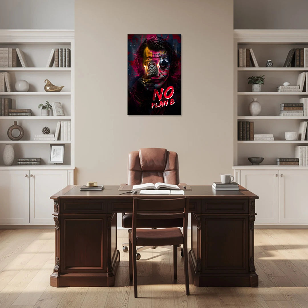 No Plan B - Canvas Wall Art - Office - 24x36