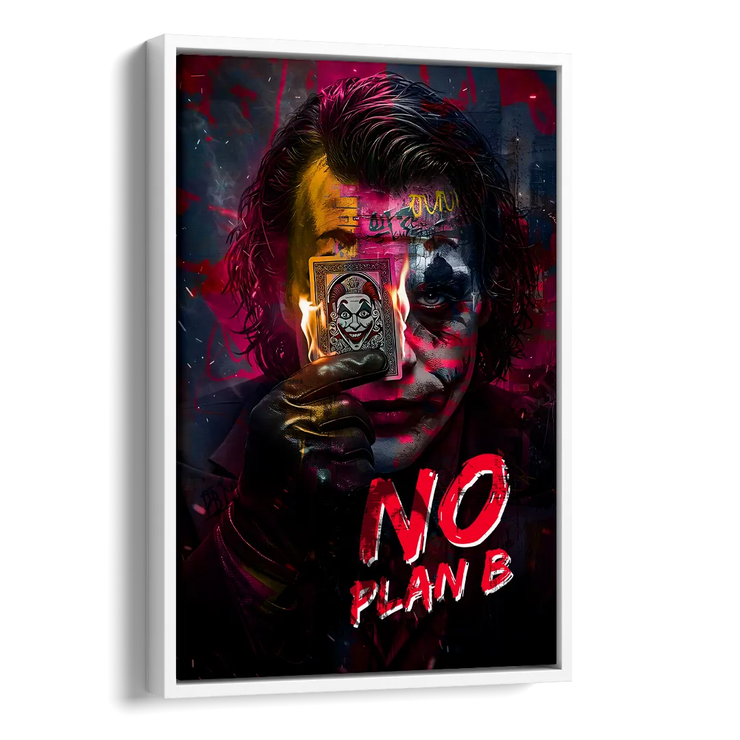 No Plan B Side - White Canvas Wall Art
