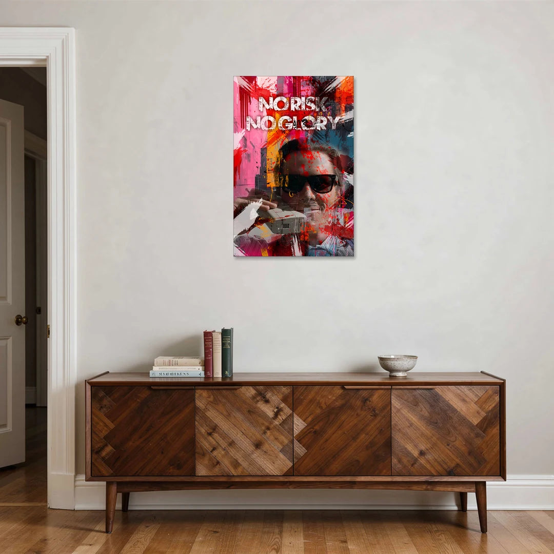 No Risk No Glory - Canvas Wall Art - Coffee Table - 24x36
