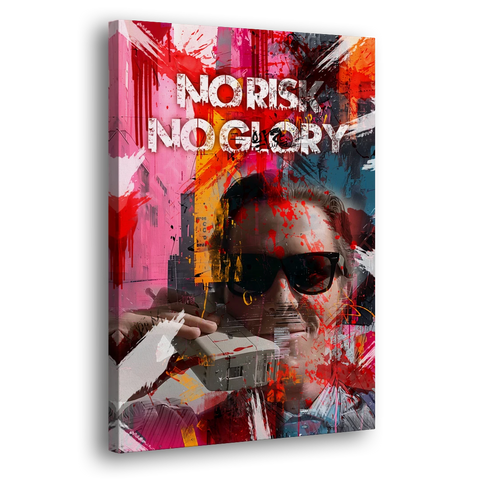No Risk No Glory - Canvas Wall Art - Side