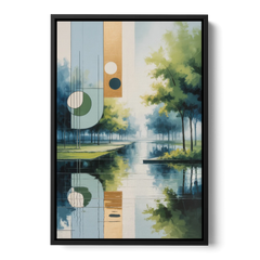 Nordpark Serenity - Black Framed Canvas Wall Art - Front