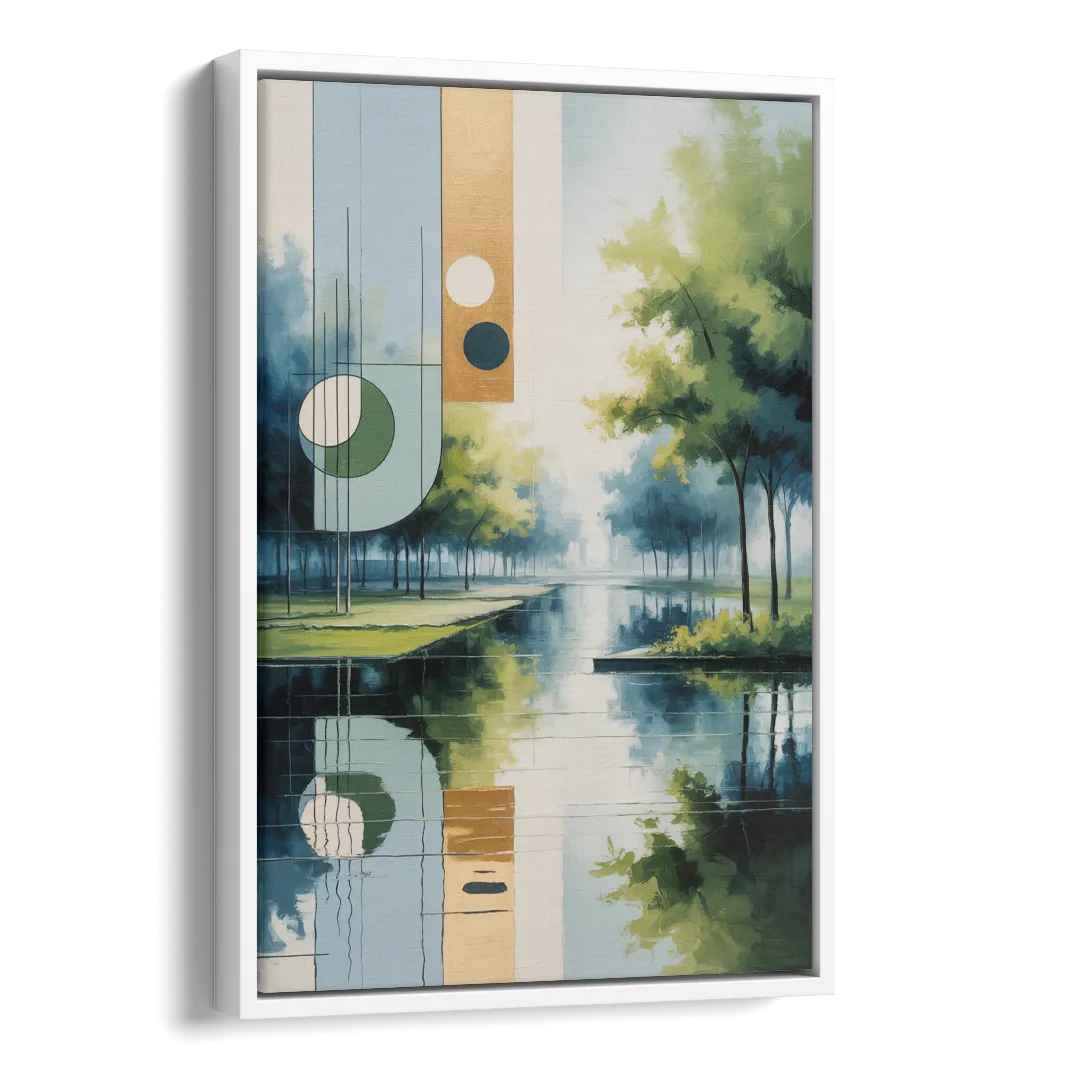 Nordpark Serenity Side - White Canvas Wall Art