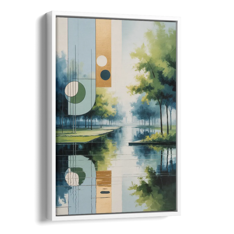Nordpark Serenity Side - White Canvas Wall Art