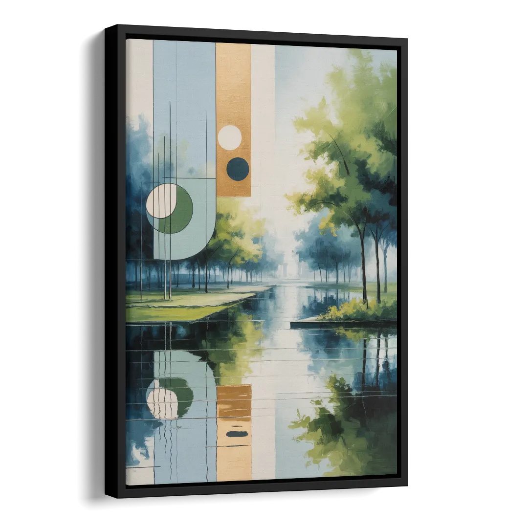 Nordpark Serenity Side - Black Canvas Wall Art