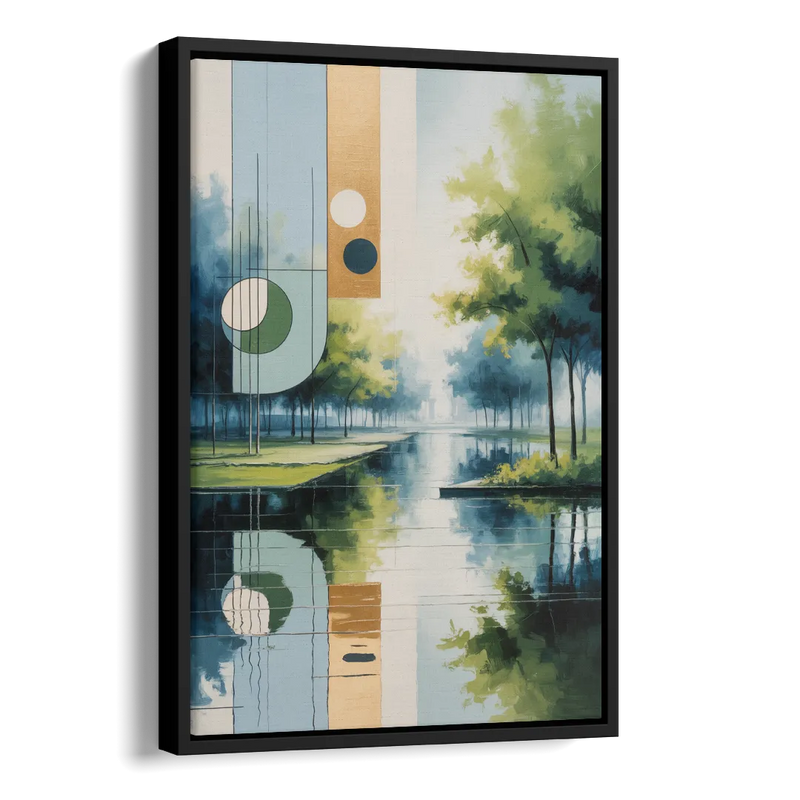 Nordpark Serenity Side - Black Canvas Wall Art