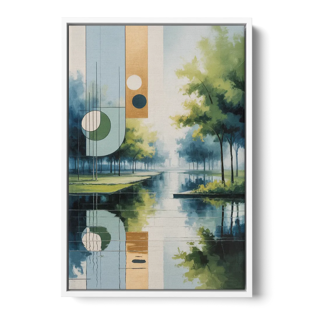 Nordpark Serenity Front - White Canvas Wall Art