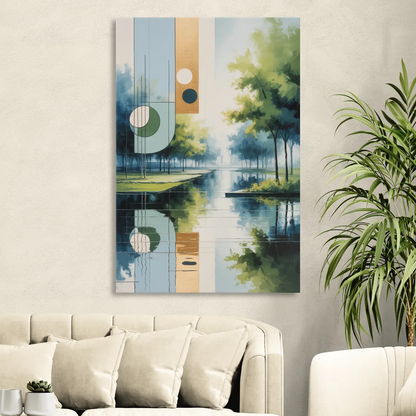 Nordpark Serenity Living Room - Canvas Wall Art