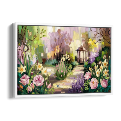 Norfolk Botanical Gardens Side - White Canvas Wall Art