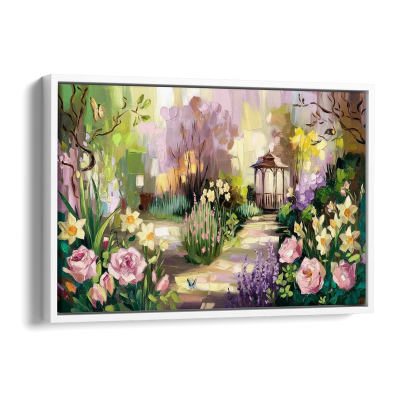 Norfolk Botanical Gardens Side - White Canvas Wall Art