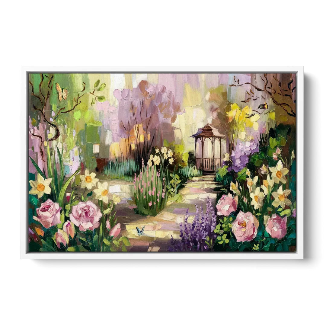 Norfolk Botanical Gardens Front - White Canvas Wall Art