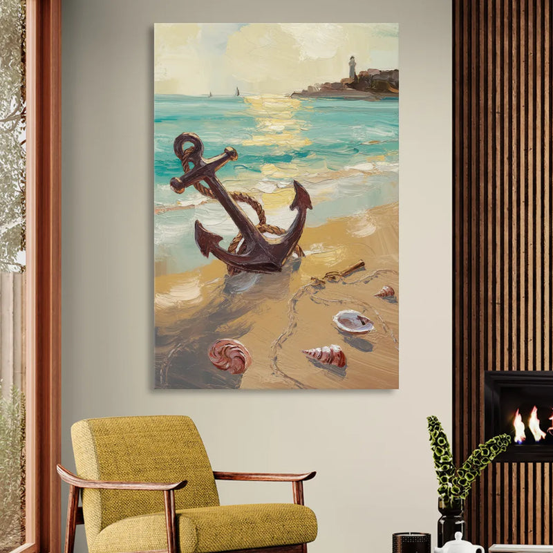 Norfolk Nautical Charm Sitting Room - Canvas Wall Art