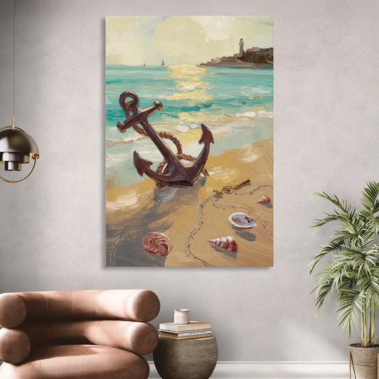 Norfolk Nautical Charm Living Room - Canvas Wall Art