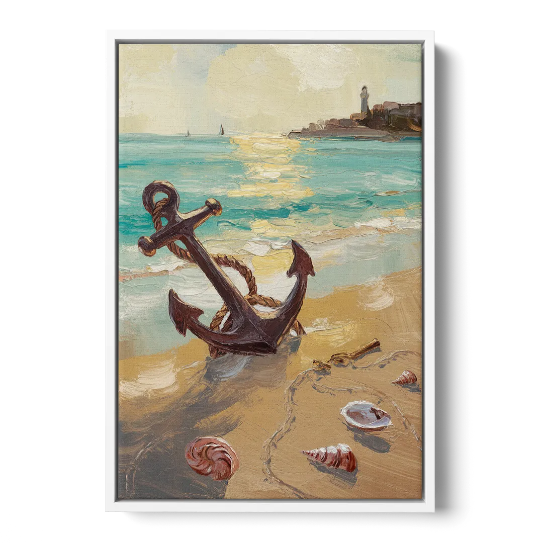 Norfolk Nautical Charm Front - White Canvas Wall Art