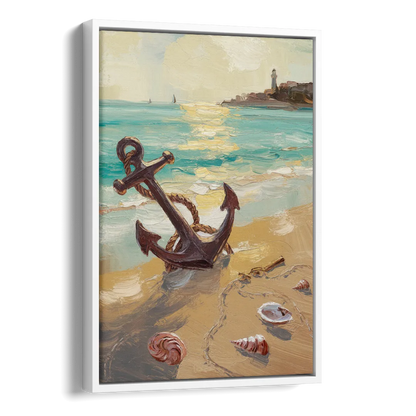 Norfolk Nautical Charm Side - White Canvas Wall Art