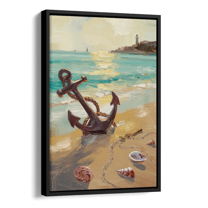 Norfolk Nautical Charm Side - Black Canvas Wall Art