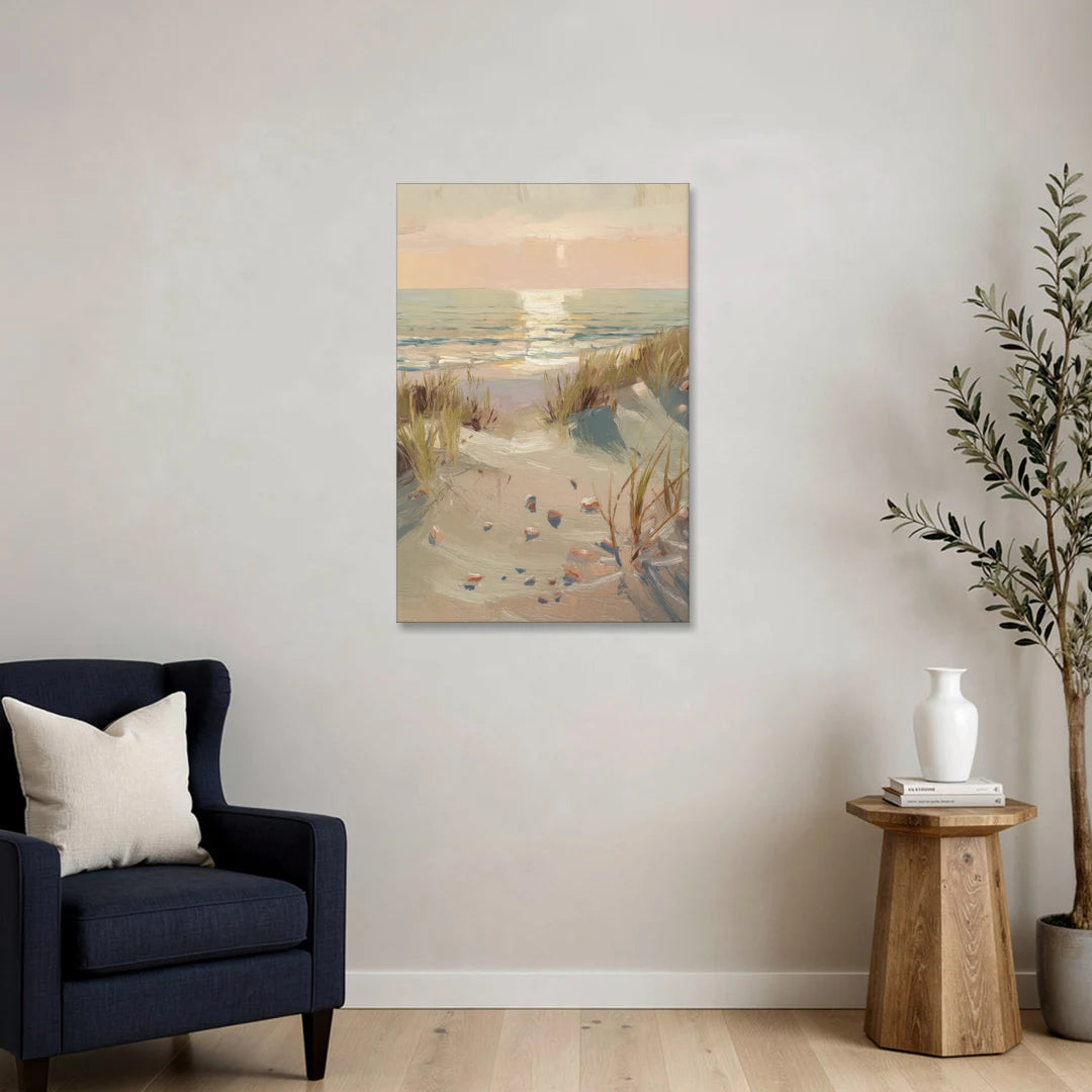 Norfolk Oceanfront Serenity - Canvas Wall Art - Sofa - 24x36