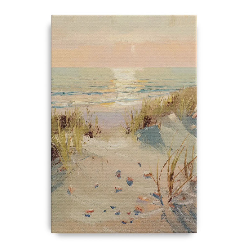 Norfolk Oceanfront Serenity Front - Canvas Wall Art