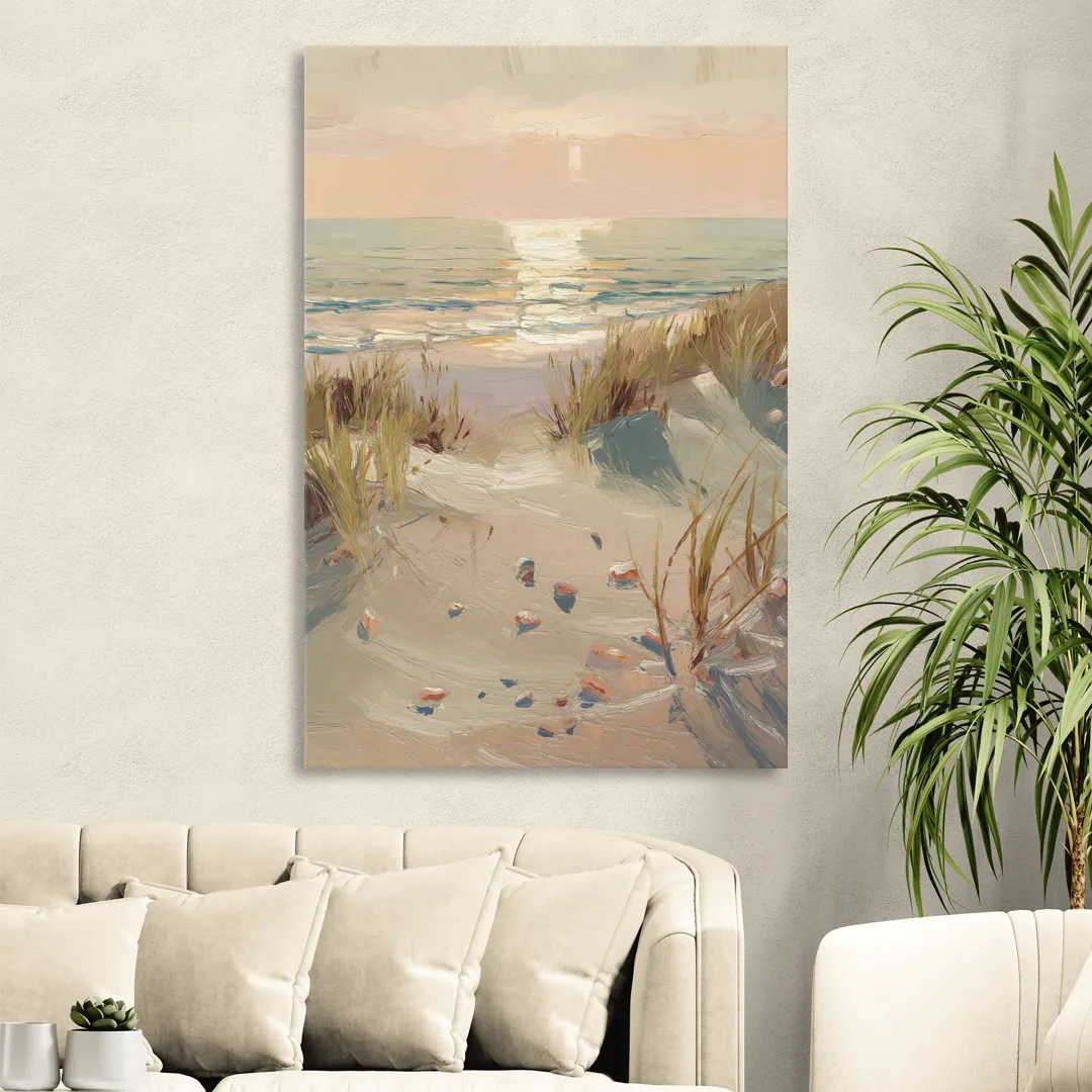 Norfolk Oceanfront Serenity Living Room - Canvas Wall Art