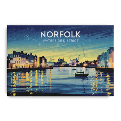 Norfolk Waterside District Front - Canvas Wall Art