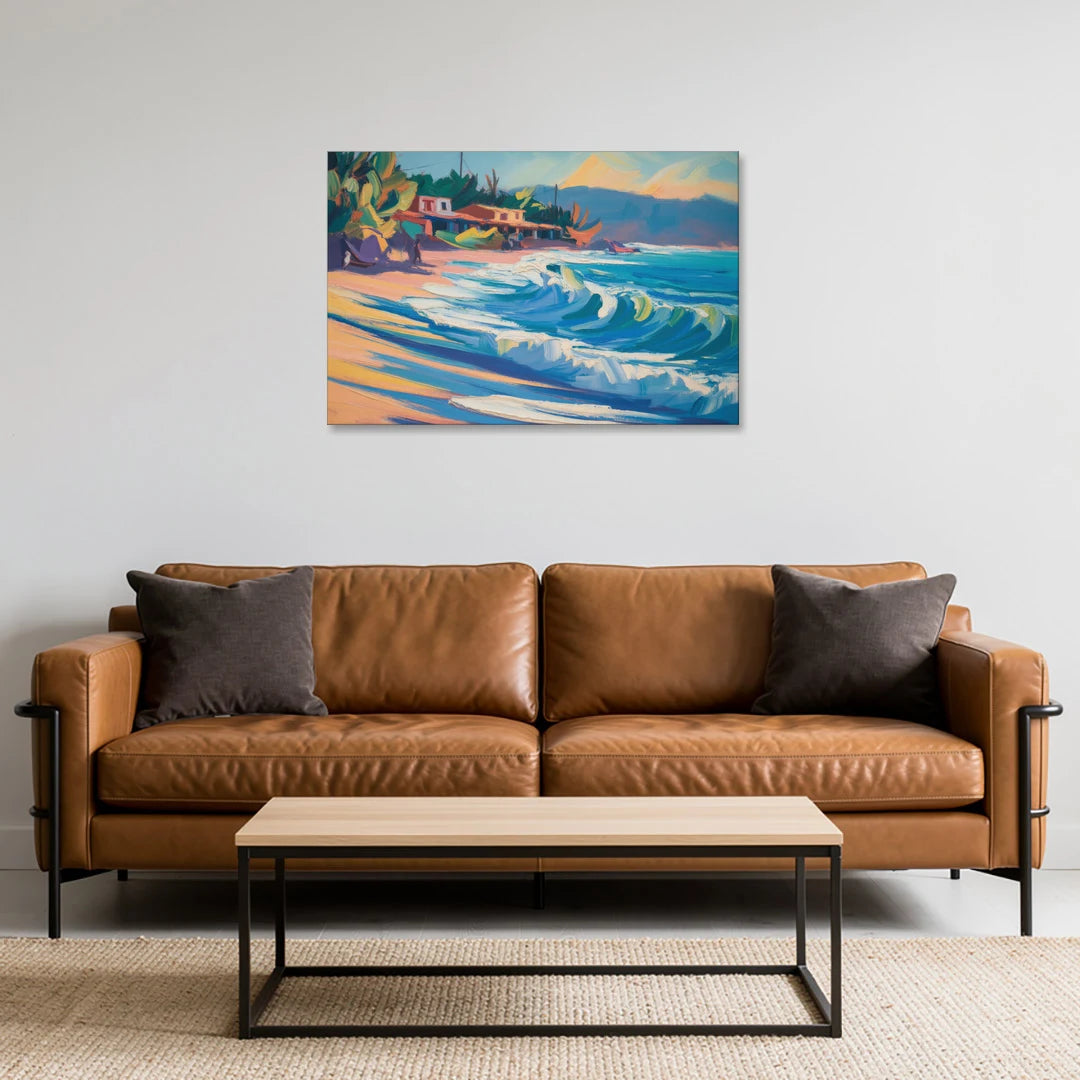 North Sayulita Shore - Canvas Wall Art - Sofa - 36x24