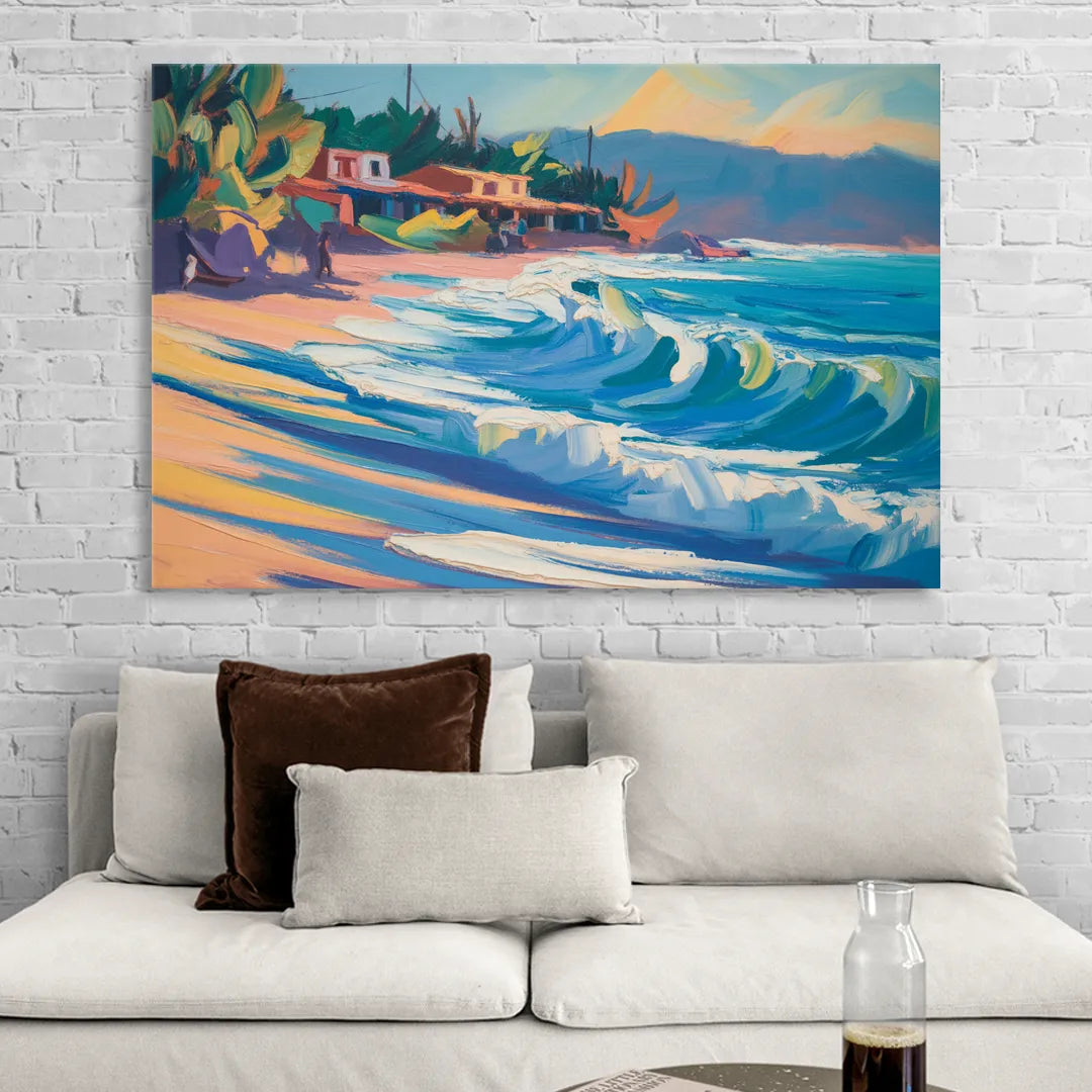 North Sayulita Shore Living Room - Canvas Wall Art