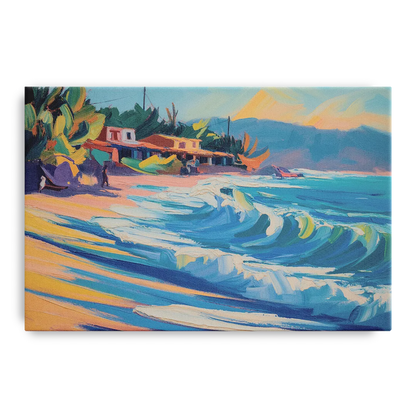 North Sayulita Shore Front - Canvas Wall Art