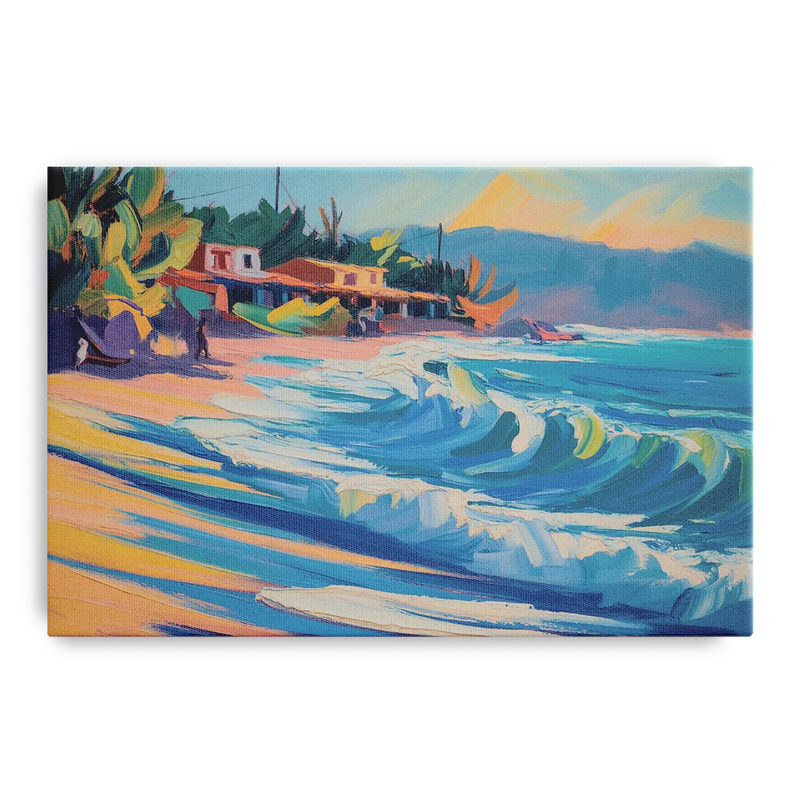North Sayulita Shore Front - Canvas Wall Art
