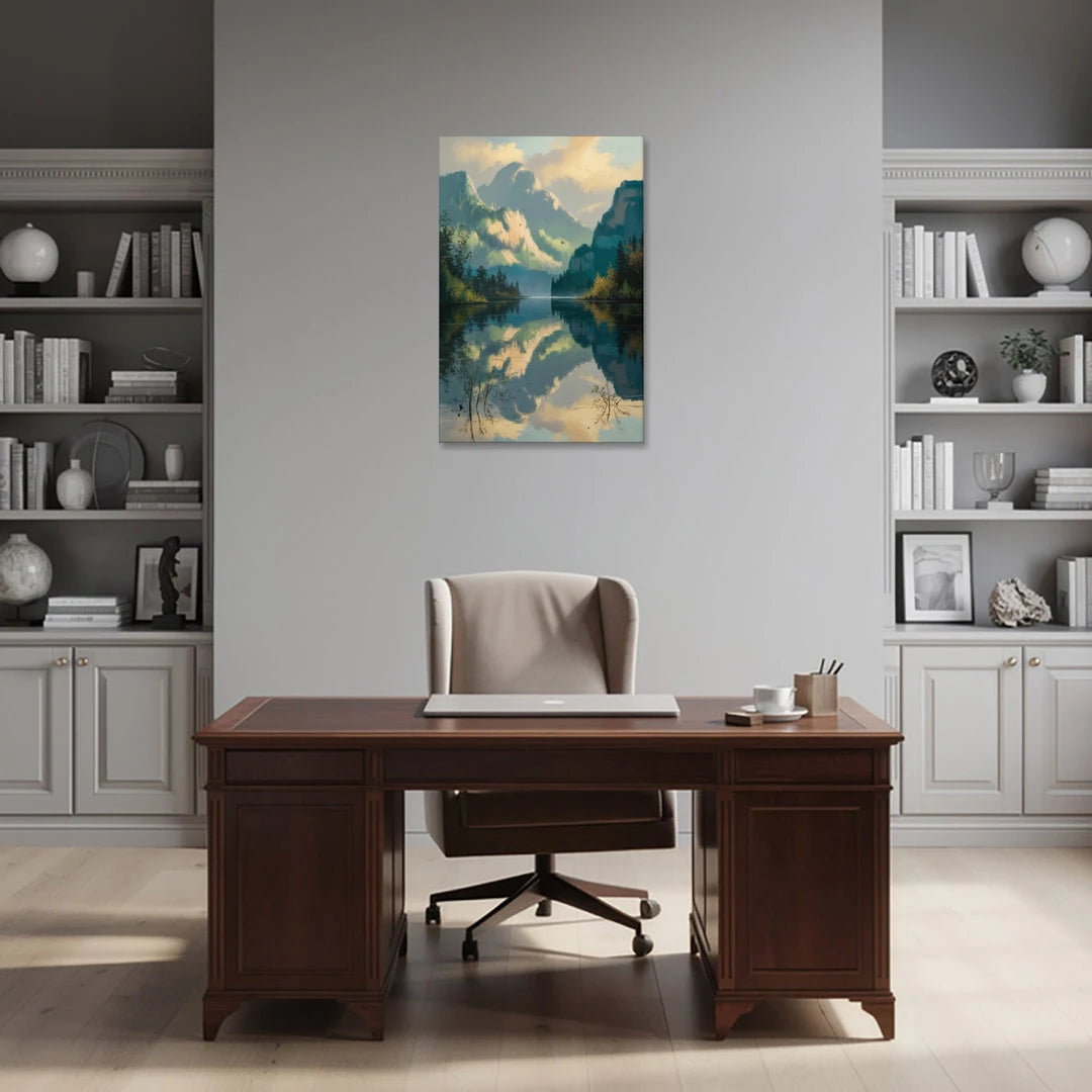 North Shore Mountains - Canvas Wall Art - Office - 24x36