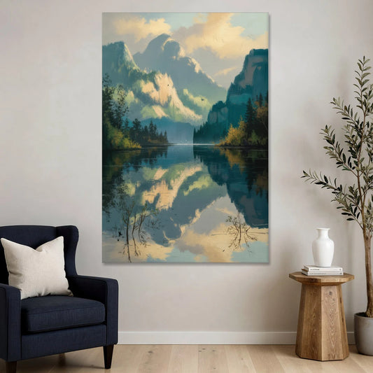 North Shore Mountains - Canvas Wall Art - Sofa - 40x60