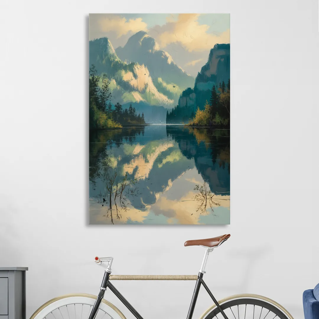 North Shore Mountains Living Room - Canvas Wall Art