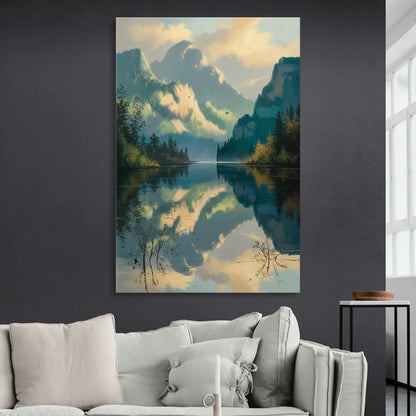 North Shore Mountains Sitting Room - Canvas Wall Art