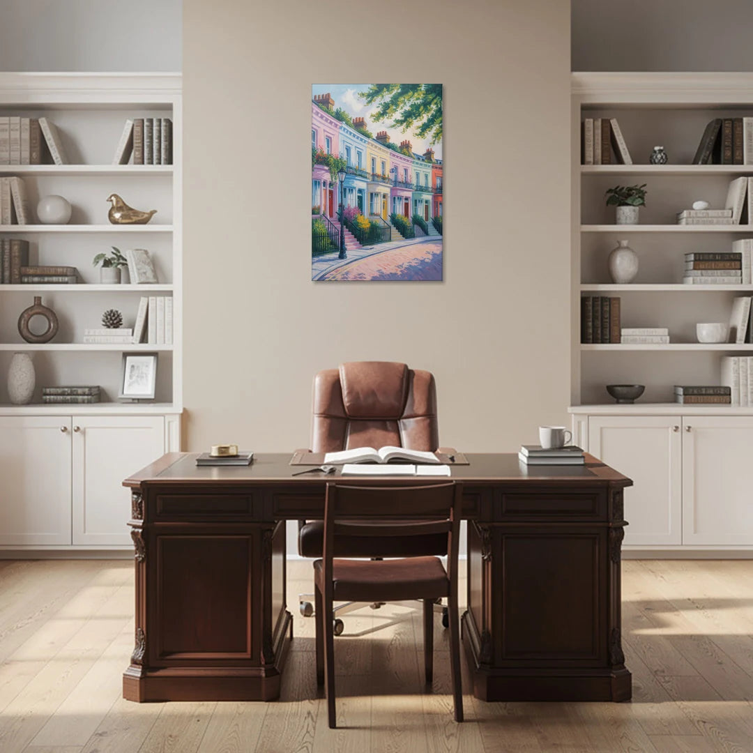 Notting Hill Colors - Canvas Wall Art - Office - 24x36