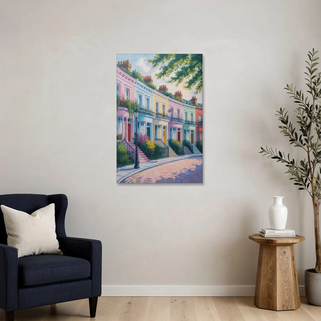 Notting Hill Colors - Canvas Wall Art - Sofa - 24x36