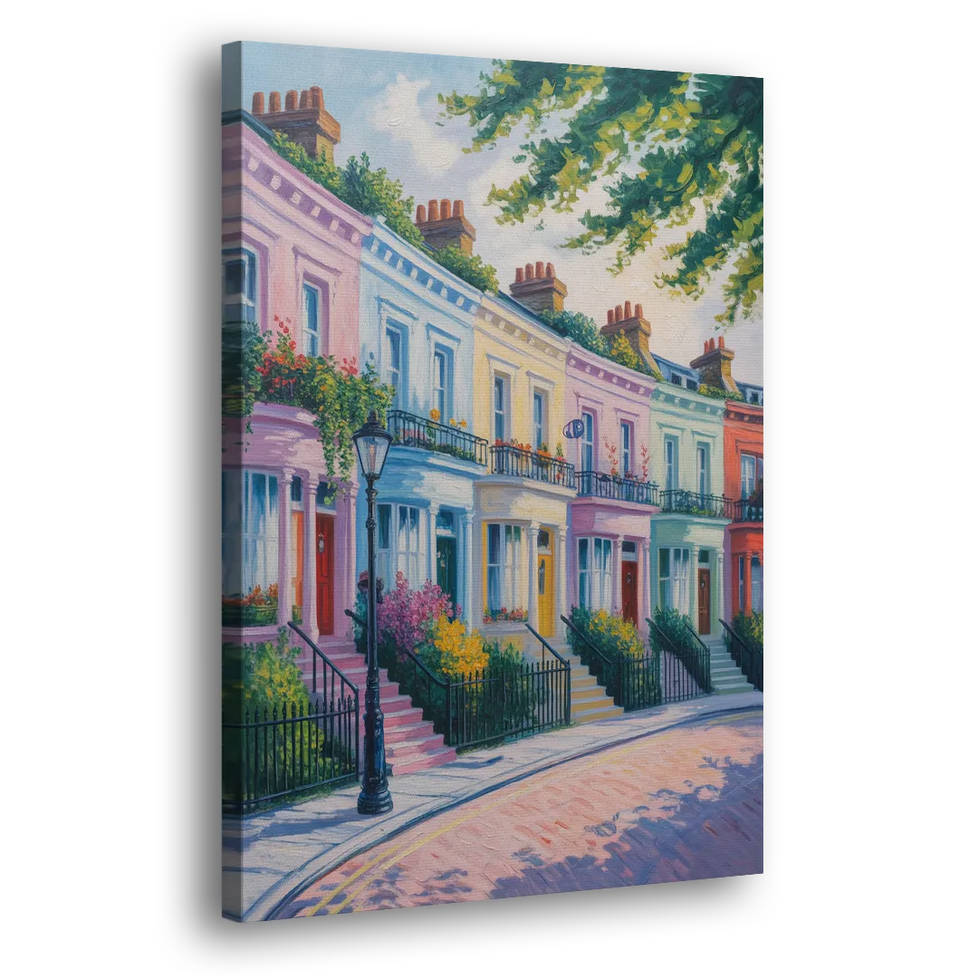 Notting Hill Colors Side - Canvas Wall Art