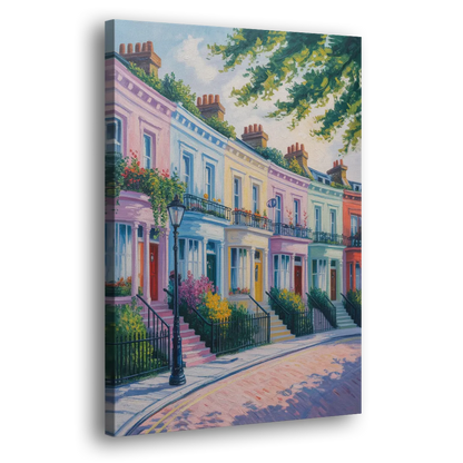 Notting Hill Colors Side - Canvas Wall Art