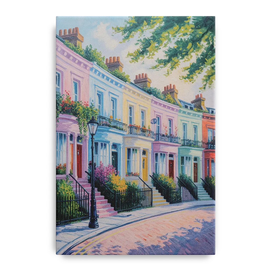 Notting Hill Colors Front - Canvas Wall Art