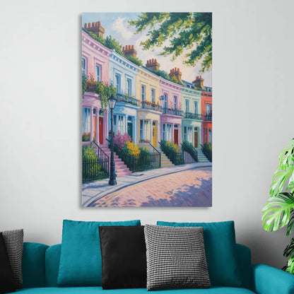 Notting Hill Colors Living Room - Canvas Wall Art