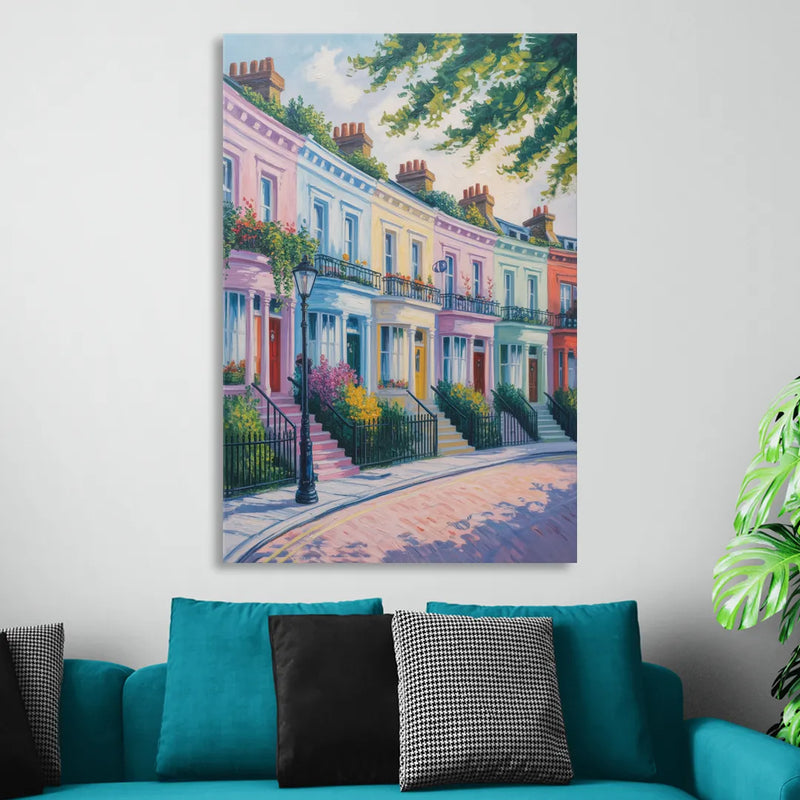 Notting Hill Colors Living Room - Canvas Wall Art