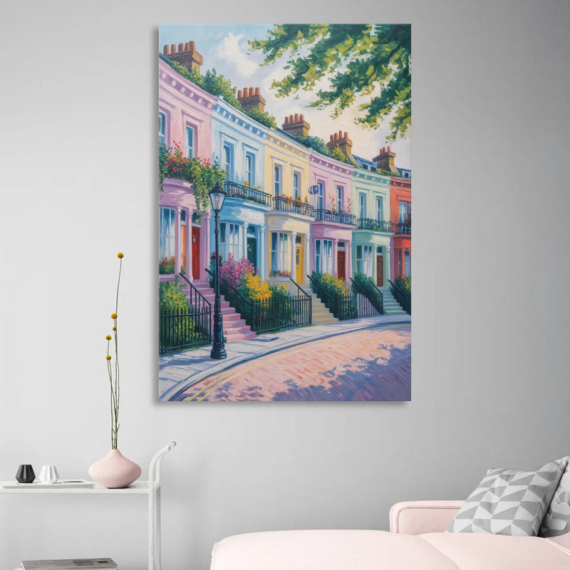 Notting Hill Colors Sitting Room - Canvas Wall Art