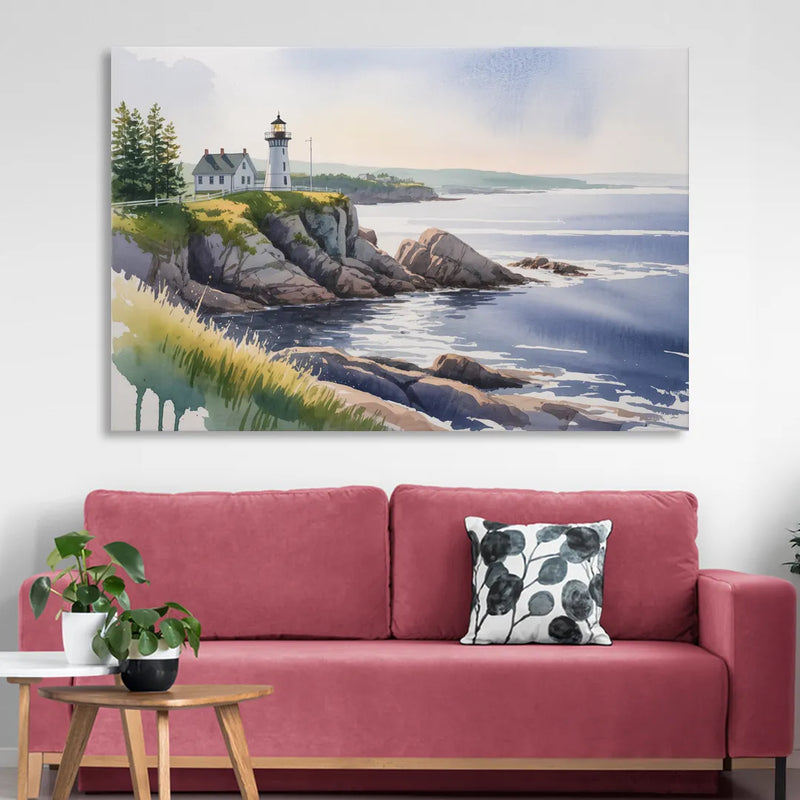 Nova Scotia Serenity Living Room - Canvas Wall Art