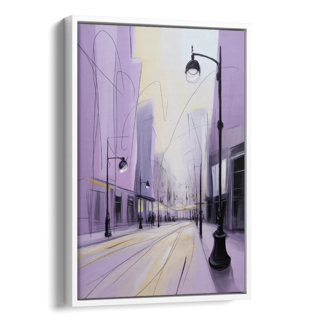 Nowy Swiat Stroll Side - White Canvas Wall Art