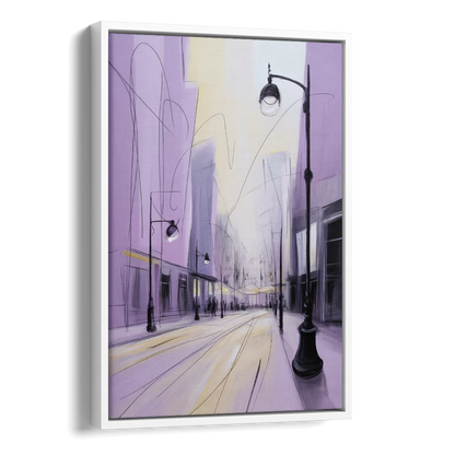 Nowy Swiat Stroll Side - White Canvas Wall Art