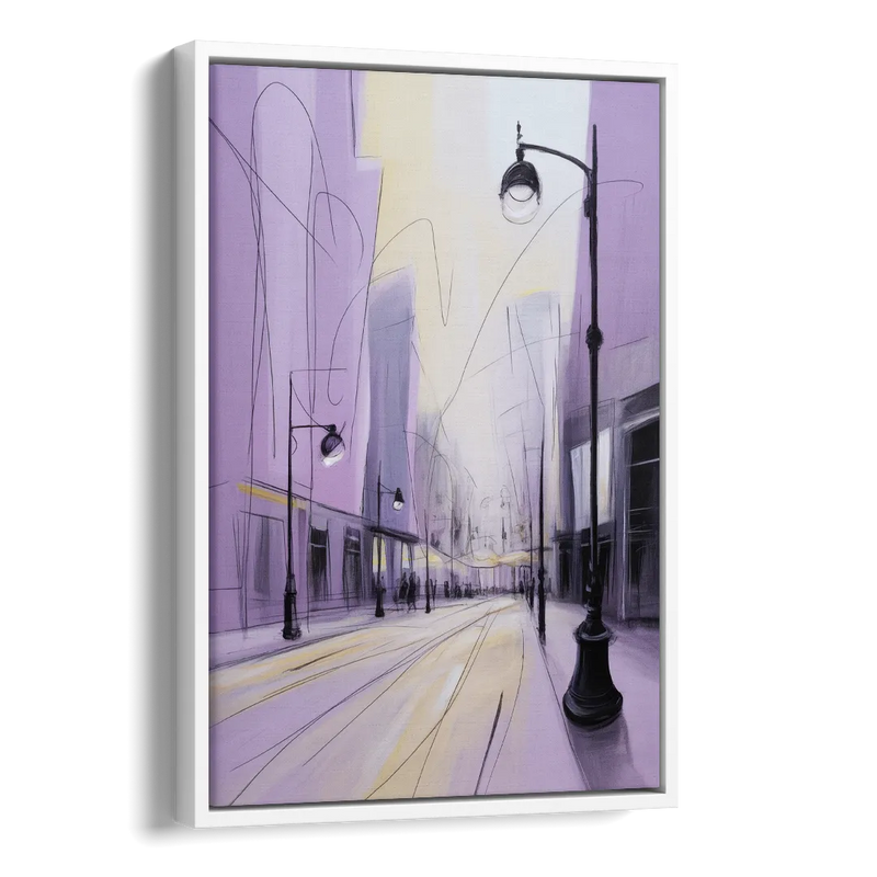 Nowy Swiat Stroll Side - White Canvas Wall Art
